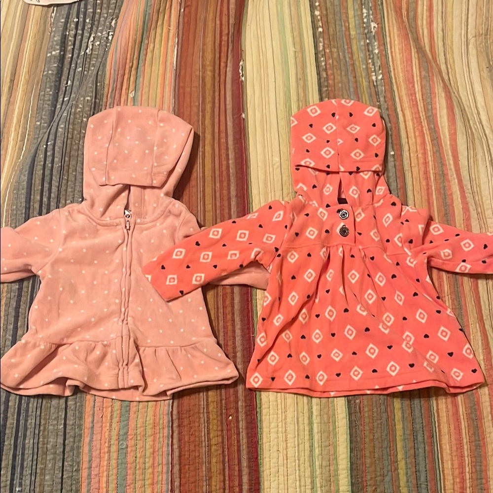 Carter's Pink Raincoats for Kids Lightweight Hooded Design